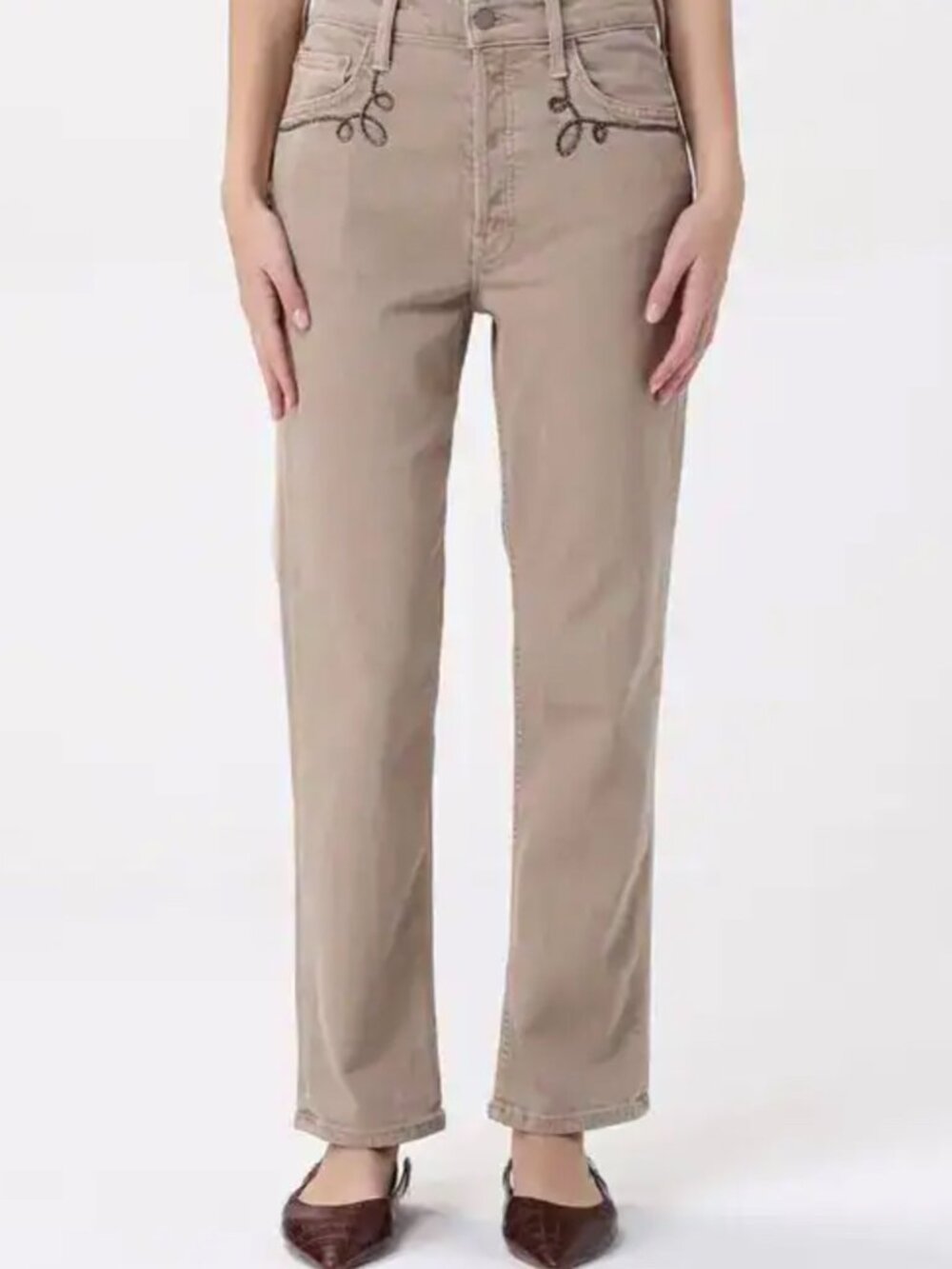 NWT HTF MOTHER Tomcat Ankle Cats Dogs Western Embroidered Jeans Cowgirl 28 $278 - Picture 6 of 15